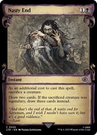 Nasty End (Showcase Scrolls) - Universes Beyond: The Lord of the Rings: Tales of Middle-earth - Magic: The Gathering card