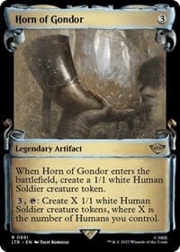 Horn of Gondor (Showcase Scrolls) - Universes Beyond: The Lord of the Rings: Tales of Middle-earth - Magic: The Gathering card