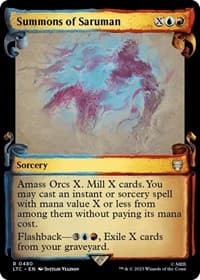Summons of Saruman (Showcase Scrolls) - Commander: The Lord of the Rings: Tales of Middle-earth - Magic: The Gathering card