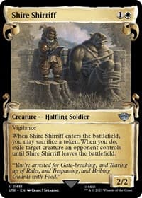 Shire Shirriff (Showcase Scrolls) - Universes Beyond: The Lord of the Rings: Tales of Middle-earth - Magic: The Gathering card