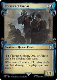 Corsairs of Umbar (Showcase Scrolls) - Commander: The Lord of the Rings: Tales of Middle-earth - Magic: The Gathering card