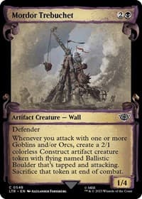 Mordor Trebuchet (Showcase Scrolls) - Universes Beyond: The Lord of the Rings: Tales of Middle-earth - Magic: The Gathering card