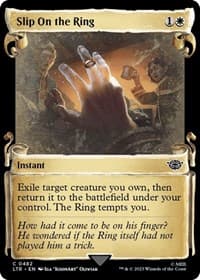 Slip on the Ring (Showcase Scrolls) - Universes Beyond: The Lord of the Rings: Tales of Middle-earth - Magic: The Gathering card