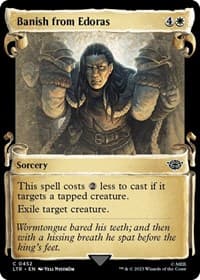 Banish from Edoras (Showcase Scrolls) - Universes Beyond: The Lord of the Rings: Tales of Middle-earth - Magic: The Gathering card