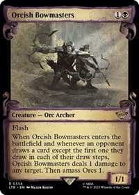 Orcish Bowmasters (Showcase Scrolls) - Universes Beyond: The Lord of the Rings: Tales of Middle-earth - Magic: The Gathering card