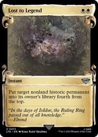 Lost to Legend (Showcase Scrolls) - Universes Beyond: The Lord of the Rings: Tales of Middle-earth - Magic: The Gathering card