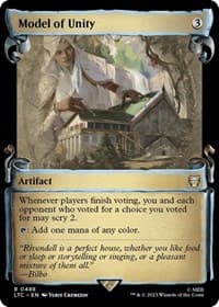 Model of Unity (Showcase Scrolls) - Commander: The Lord of the Rings: Tales of Middle-earth - Magic: The Gathering card