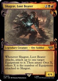 Shagrat, Loot Bearer (Showcase Scrolls) - Universes Beyond: The Lord of the Rings: Tales of Middle-earth - Magic: The Gathering card