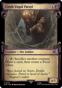 Cirith Ungol Patrol (Showcase Scrolls) - Universes Beyond: The Lord of the Rings: Tales of Middle-earth - Magic: The Gathering card