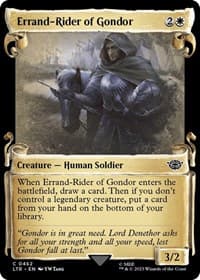 Errand-Rider of Gondor (Showcase Scrolls) - Universes Beyond: The Lord of the Rings: Tales of Middle-earth - Magic: The Gathering card