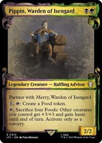 Pippin, Warden of Isengard (Showcase Scrolls) - Commander: The Lord of the Rings: Tales of Middle-earth - Magic: The Gathering card