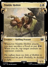 Nimble Hobbit (Showcase Scrolls) - Universes Beyond: The Lord of the Rings: Tales of Middle-earth - Magic: The Gathering card