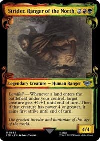 Strider, Ranger of the North (Showcase Scrolls) - Universes Beyond: The Lord of the Rings: Tales of Middle-earth - Magic: The Gathering card