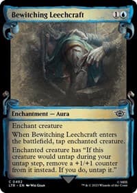 Bewitching Leechcraft (Showcase Scrolls) - Universes Beyond: The Lord of the Rings: Tales of Middle-earth - Magic: The Gathering card