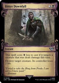Bitter Downfall (Showcase Scrolls) - Universes Beyond: The Lord of the Rings: Tales of Middle-earth - Magic: The Gathering card