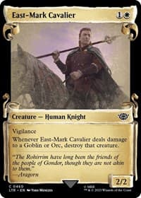 East-Mark Cavalier (Showcase Scrolls) - Universes Beyond: The Lord of the Rings: Tales of Middle-earth - Magic: The Gathering card