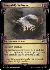 Morgul-Knife Wound (Showcase Scrolls) - Universes Beyond: The Lord of the Rings: Tales of Middle-earth - Magic: The Gathering card