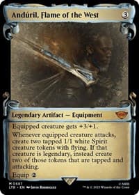 Anduril, Flame of the West (Showcase Scrolls) - Universes Beyond: The Lord of the Rings: Tales of Middle-earth - Magic: The Gathering card