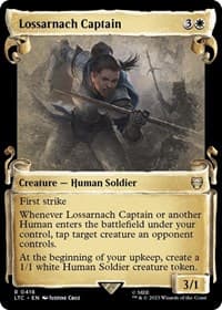 Lossarnach Captain (Showcase Scrolls) - Commander: The Lord of the Rings: Tales of Middle-earth - Magic: The Gathering card