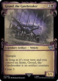 Grond, the Gatebreaker (Showcase Scrolls) - Universes Beyond: The Lord of the Rings: Tales of Middle-earth - Magic: The Gathering card