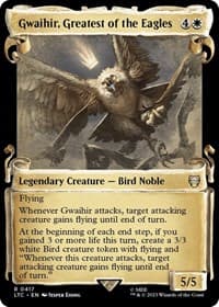 Gwaihir, Greatest of the Eagles (Showcase Scrolls) - Commander: The Lord of the Rings: Tales of Middle-earth - Magic: The Gathering card