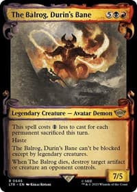The Balrog, Durin's Bane (Showcase Scrolls) - Universes Beyond: The Lord of the Rings: Tales of Middle-earth - Magic: The Gathering card
