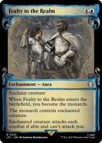 Fealty to the Realm (Showcase Scrolls) - Commander: The Lord of the Rings: Tales of Middle-earth - Magic: The Gathering card