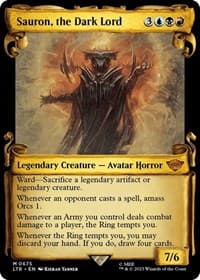 Sauron, the Dark Lord (Showcase Scrolls) - Universes Beyond: The Lord of the Rings: Tales of Middle-earth - Magic: The Gathering card