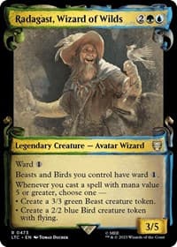 Radagast, Wizard of Wilds (Showcase Scrolls) - Commander: The Lord of the Rings: Tales of Middle-earth - Magic: The Gathering card