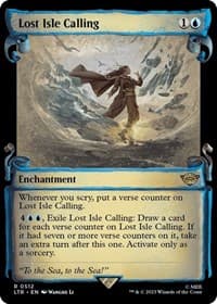 Lost Isle Calling (Showcase Scrolls) - Universes Beyond: The Lord of the Rings: Tales of Middle-earth - Magic: The Gathering card
