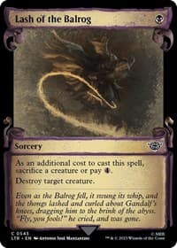 Lash of the Balrog (Showcase Scrolls) - Universes Beyond: The Lord of the Rings: Tales of Middle-earth - Magic: The Gathering card