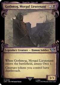 Gothmog, Morgul Lieutenant (Showcase Scrolls) - Universes Beyond: The Lord of the Rings: Tales of Middle-earth - Magic: The Gathering card