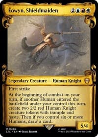 Eowyn, Shieldmaiden (Showcase Scrolls) - Commander: The Lord of the Rings: Tales of Middle-earth - Magic: The Gathering card