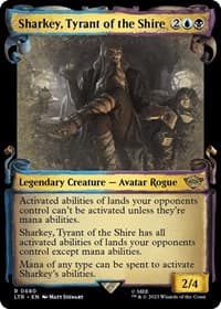 Sharkey, Tyrant of the Shire (Showcase Scrolls) - Universes Beyond: The Lord of the Rings: Tales of Middle-earth - Magic: The Gathering card