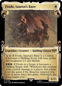 Frodo, Sauron's Bane (Showcase Scrolls) - Universes Beyond: The Lord of the Rings: Tales of Middle-earth - Magic: The Gathering card