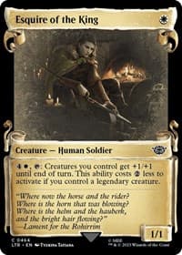 Esquire of the King (Showcase Scrolls) - Universes Beyond: The Lord of the Rings: Tales of Middle-earth - Magic: The Gathering card