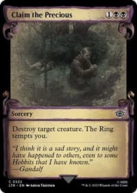 Claim the Precious (Showcase Scrolls) - Universes Beyond: The Lord of the Rings: Tales of Middle-earth - Magic: The Gathering card