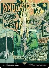 Anduril, Flame of the West (Borderless Poster) - Universes Beyond: The Lord of the Rings: Tales of Middle-earth - Magic: The Gathering card