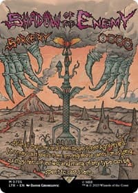 Shadow of the Enemy (Borderless Poster) - Universes Beyond: The Lord of the Rings: Tales of Middle-earth - Magic: The Gathering card