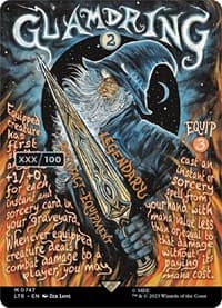 Glamdring (Borderless Poster) (Serial Numbered) - Universes Beyond: The Lord of the Rings: Tales of Middle-earth - Magic: The Gathering card