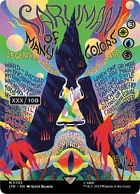 Saruman of Many Colors (Borderless Poster) (Serial Numbered) - Universes Beyond: The Lord of the Rings: Tales of Middle-earth - Magic: The Gathering card