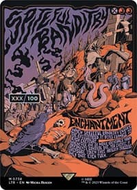 Spiteful Banditry (Borderless Poster) (Serial Numbered) - Universes Beyond: The Lord of the Rings: Tales of Middle-earth - Magic: The Gathering card