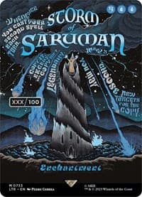 Storm of Saruman (Borderless Poster) (Serial Numbered) - Universes Beyond: The Lord of the Rings: Tales of Middle-earth - Magic: The Gathering card