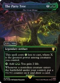 The Party Tree - The Great Henge (Borderless) (Serial Numbered) - Commander: The Lord of the Rings: Tales of Middle-earth - Magic: The Gathering card