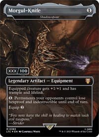 Morgul-Knife - Shadowspear (Borderless) (Serial Numbered) - Commander: The Lord of the Rings: Tales of Middle-earth - Magic: The Gathering card