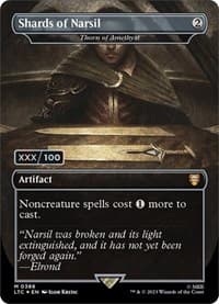 Shards of Narsil - Thorn of Amethyst (Borderless) (Serial Numbered) - Commander: The Lord of the Rings: Tales of Middle-earth - Magic: The Gathering card