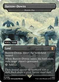 Barrow-Downs - Bojuka Bog (Borderless) (Serial Numbered) - Commander: The Lord of the Rings: Tales of Middle-earth - Magic: The Gathering card