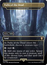 Paths of the Dead - Cavern of Souls (Borderless) (Serial Numbered) - Commander: The Lord of the Rings: Tales of Middle-earth - Magic: The Gathering card