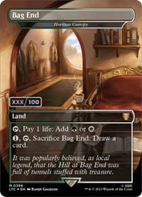 Bag End - Horizon Canopy (Borderless) (Serial Numbered) - Commander: The Lord of the Rings: Tales of Middle-earth - Magic: The Gathering card
