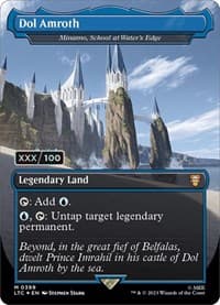 Dol Amroth - Minamo, School at Water's Edge (Borderless) (Serial Numbered) - Commander: The Lord of the Rings: Tales of Middle-earth - Magic: The Gathering card